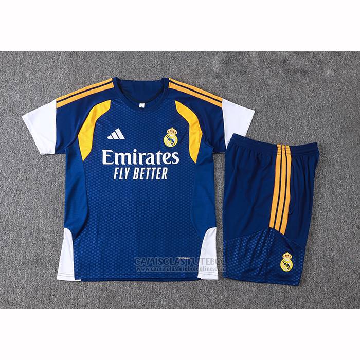 Fato de Treino Real Madrid Manga Curta 2026-2027 Azul - Calcas Curta